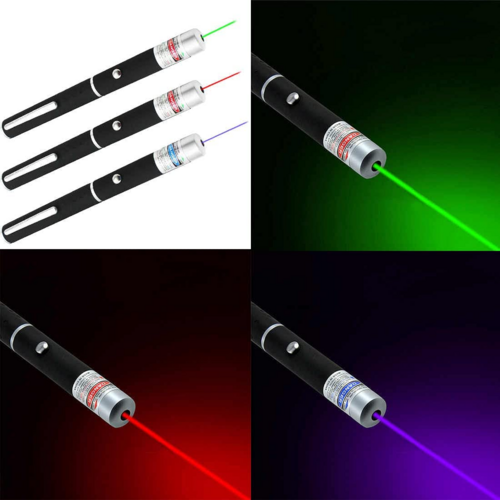 3 Packs 900Mile Laser Pointer Pen Green Blue Red Light Visible Beam